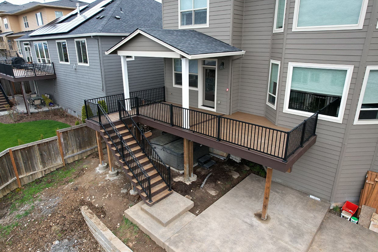 Deck Railing Installation 11