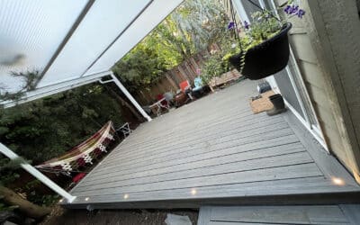 New Composite Deck With Ambient Recessed Deck Lighting
