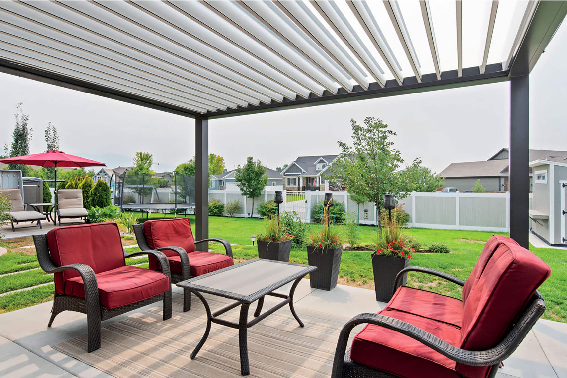louvered roof, automated pergola 4