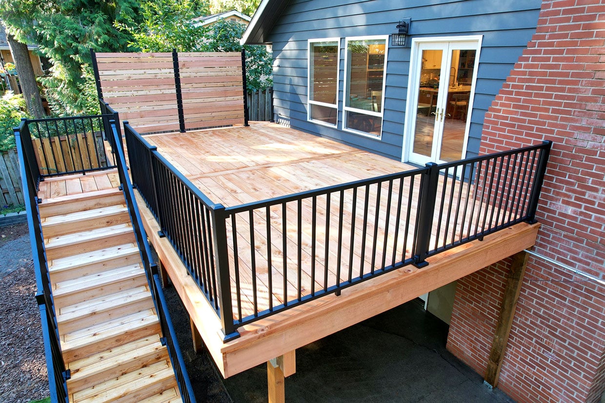 Elevated Cedar Deck 1