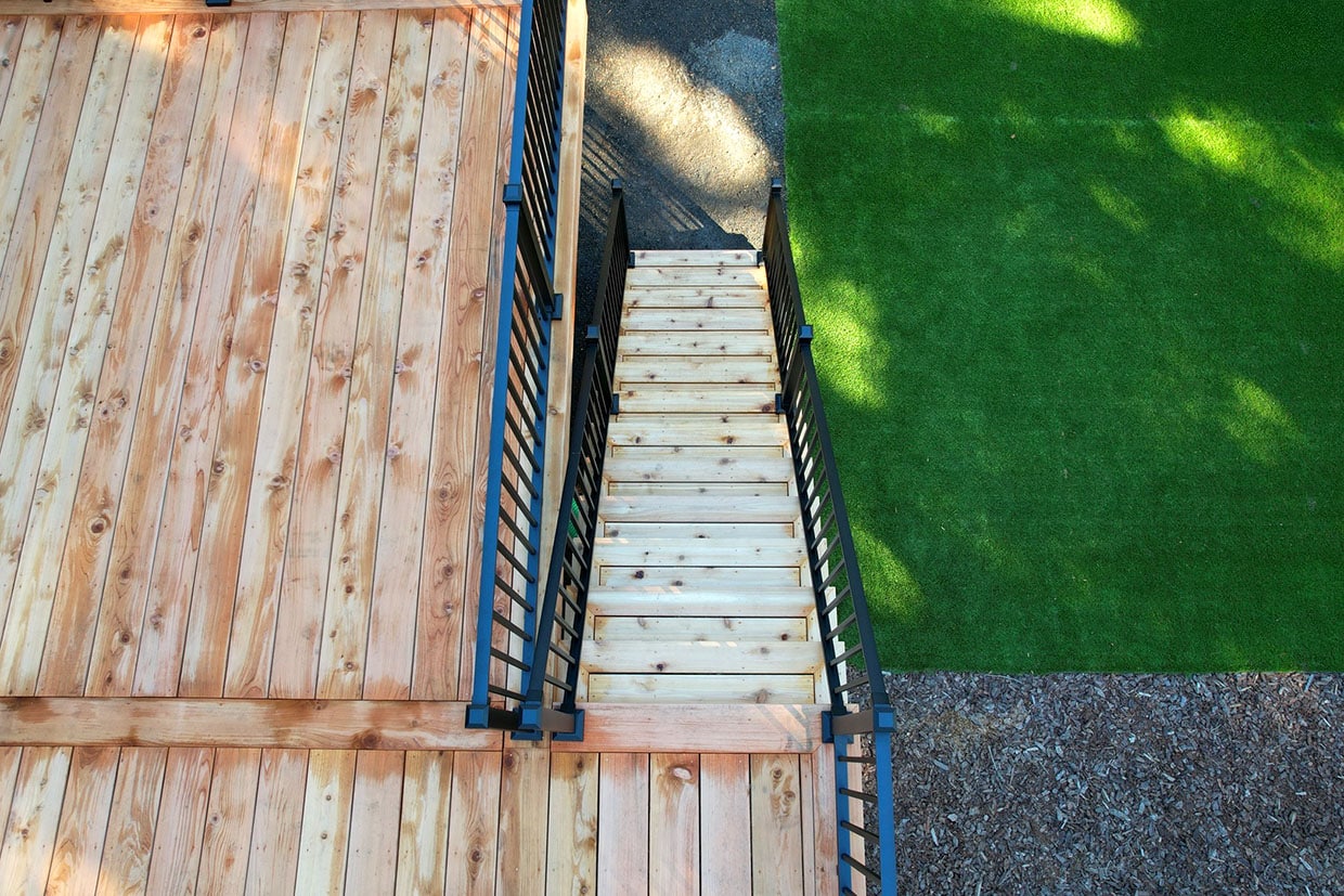 Elevated Cedar Deck 2