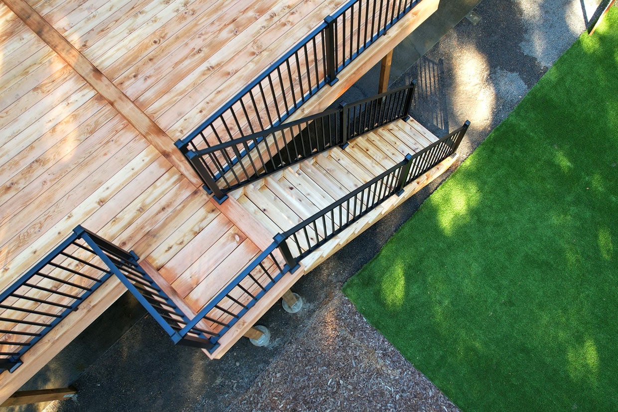 Elevated Cedar Deck 3